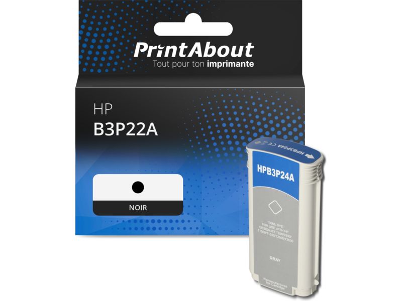 Cartucho compatible HP B3P22A (727) - Negro - Alta capacidad