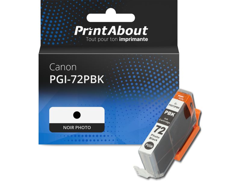 Cartucho de tinta PrintAbout compatible Canon PGI-72PBK - Negro foto