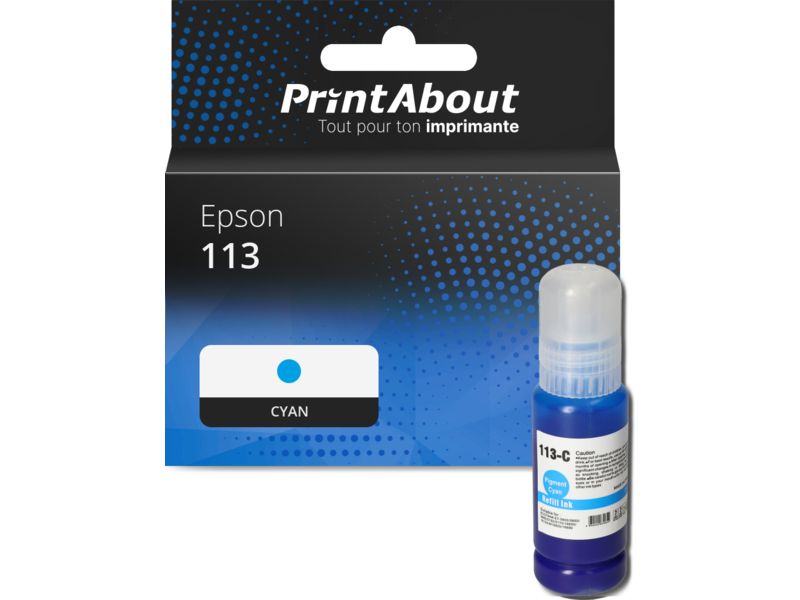 Epson Compatible Cartridge 113 (C13T06B240) - Cyan by PrintAbout