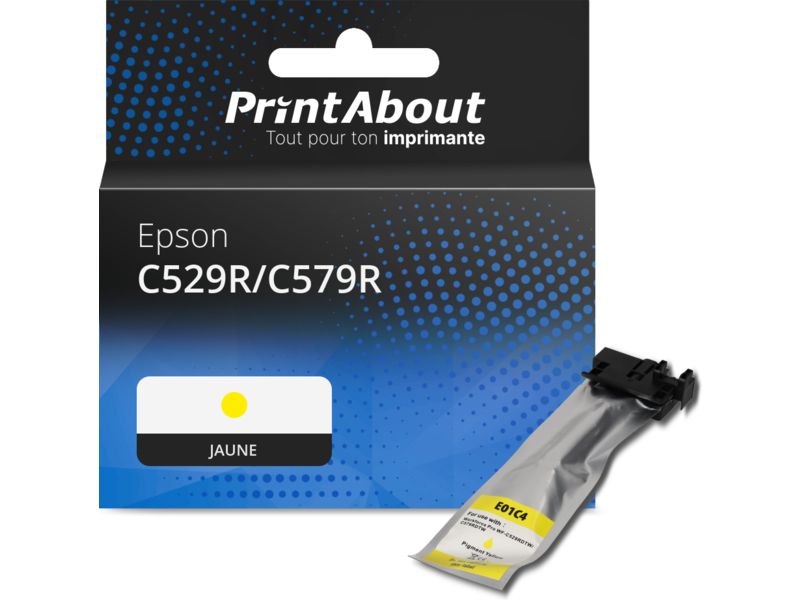 Cartucho compatible Epson C529R/C579R T01C400 - Amarillo - Alta capacidad