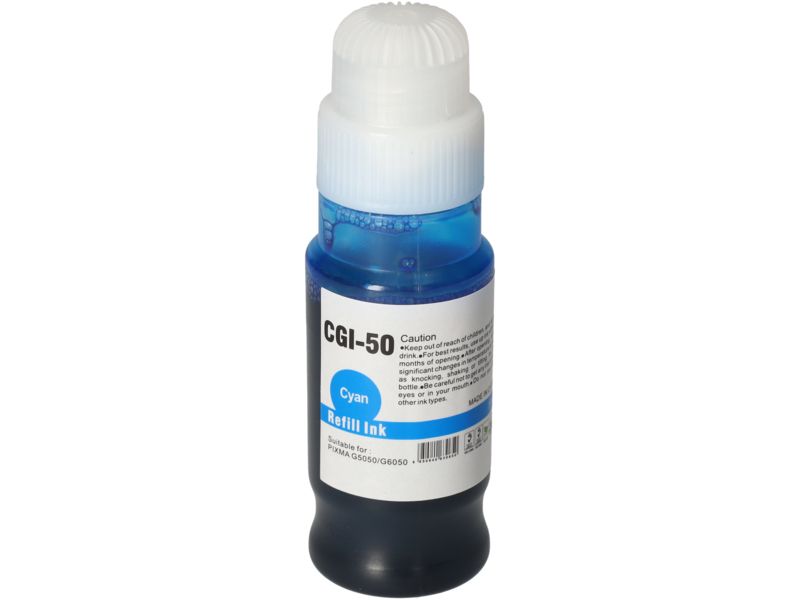 PrintAbout Canon GI-50C Compatible Ink Cartridge - Cyan - High Capacity