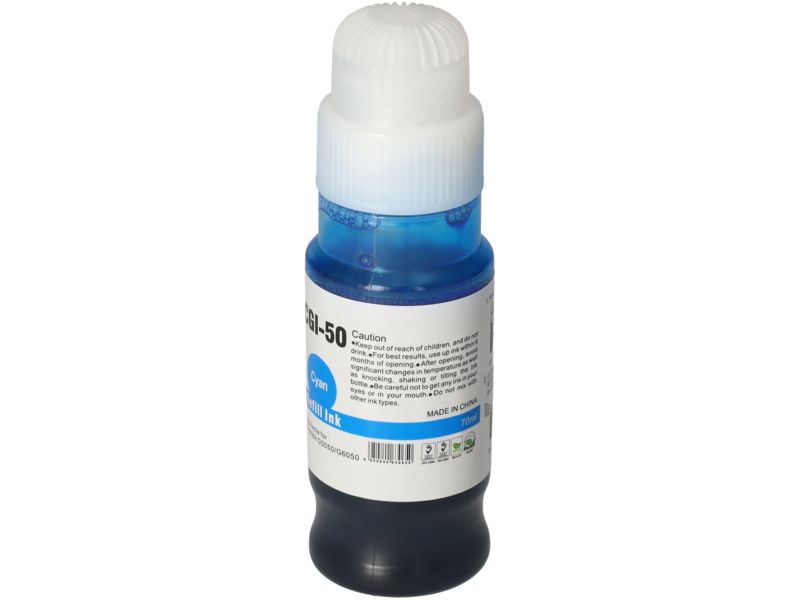 PrintAbout Canon GI-50C Compatible Ink Cartridge - Cyan - High Capacity