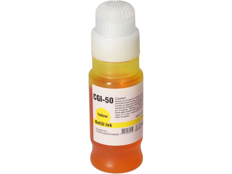 Canon GI-50Y Compatible Cartridge - Yellow - High Capacity