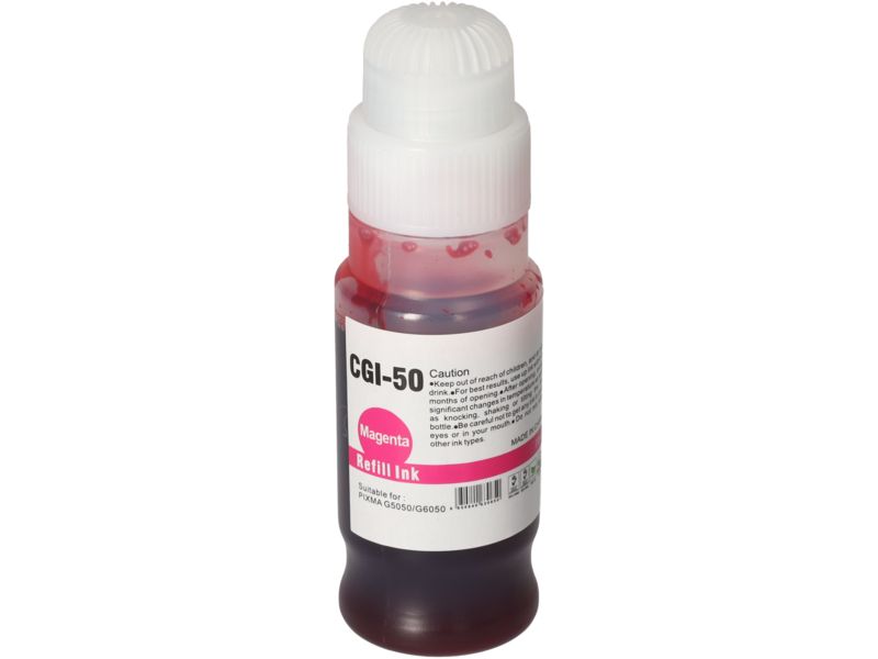 Cartouche d'encre PrintAbout compatible Canon GI-50M - Magenta - Grande capacité