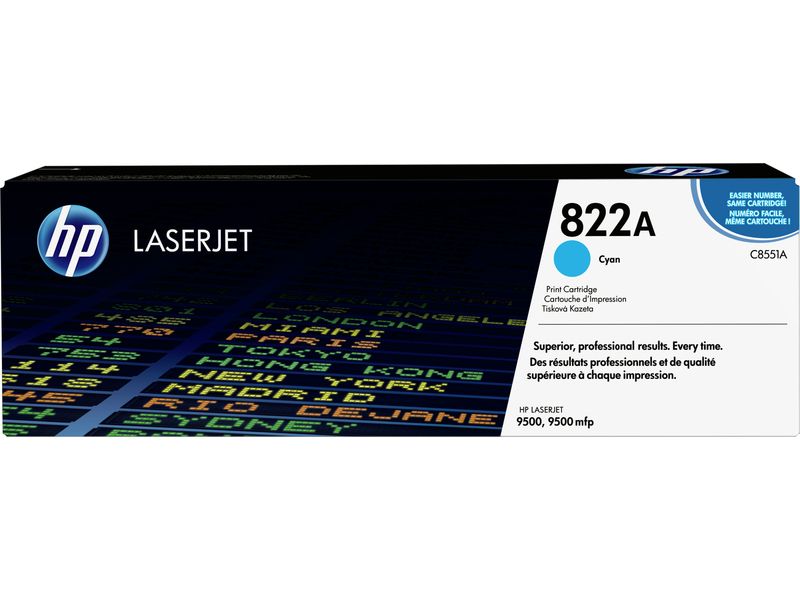 Toner HP 822A Cian (C8551A)