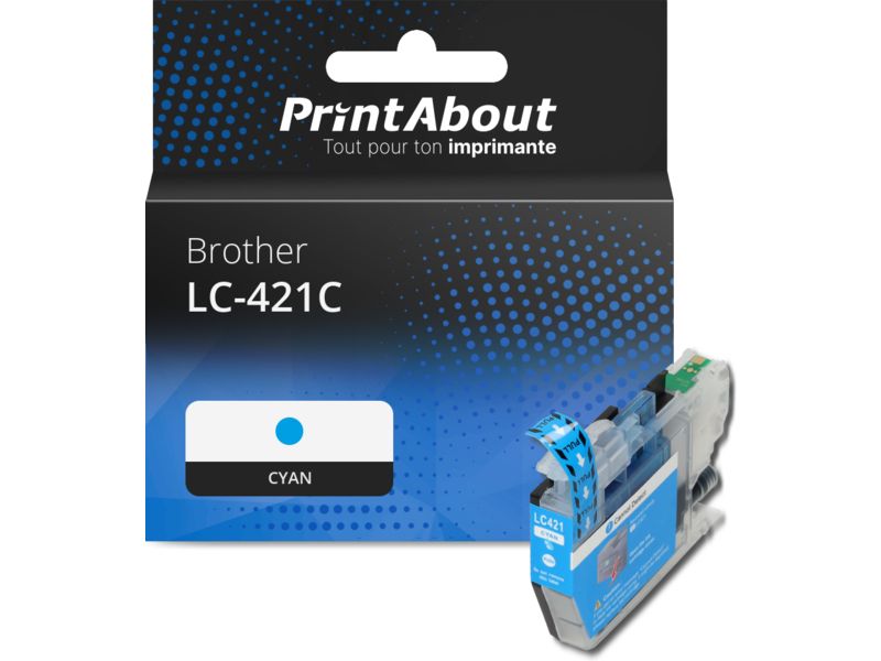Cartucho de tinta Brother LC-421C Cian por PrintAbout