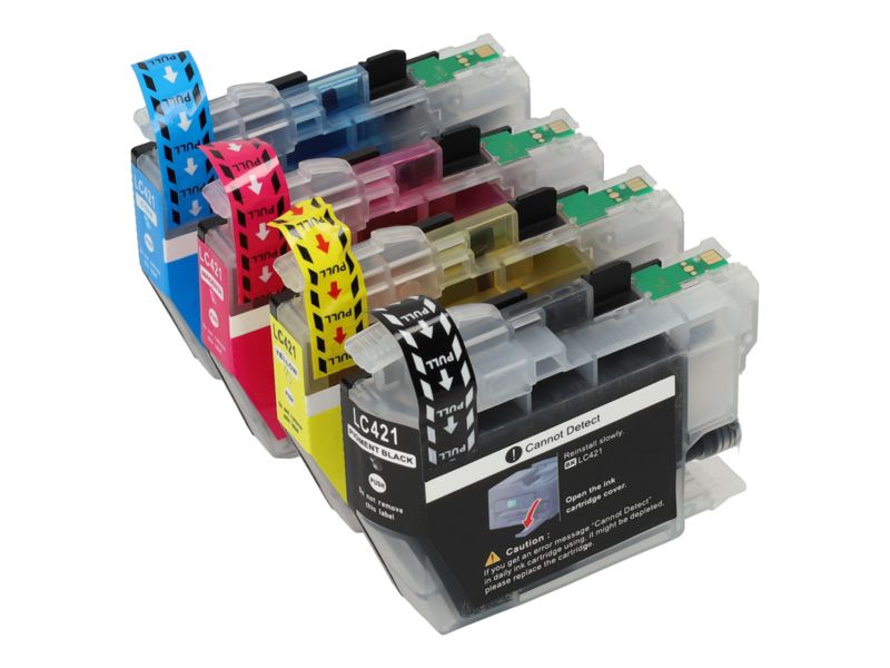 Cartouche compatible Brother LC-421VAL - 4 couleurs - Multipack