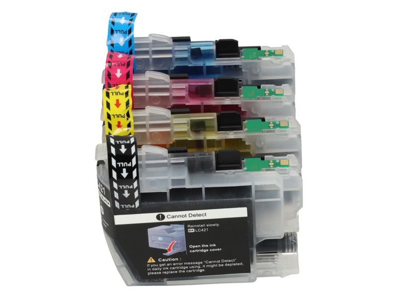 Cartouche compatible Brother LC-421VAL - 4 couleurs - Multipack