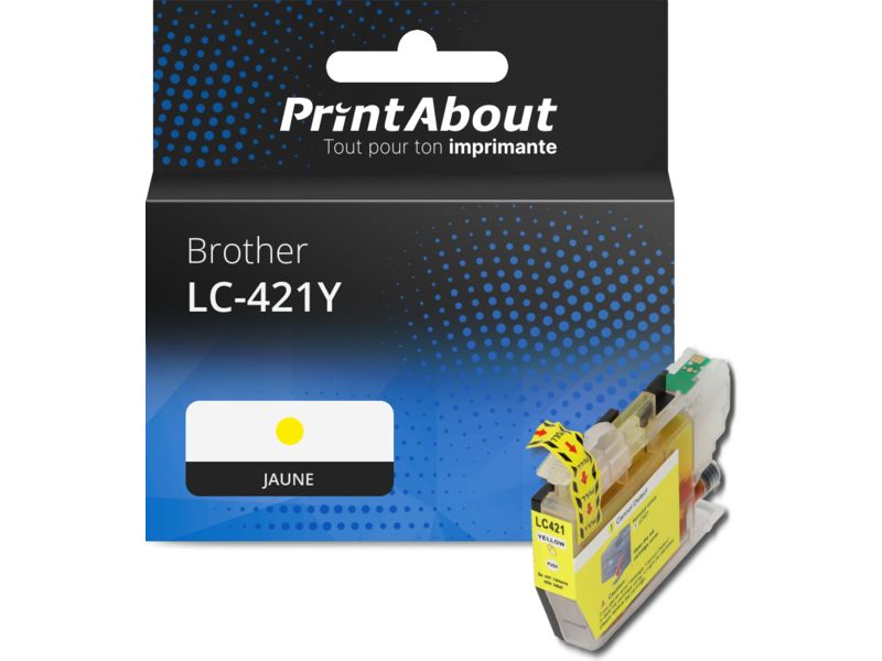 Brother LC-421Y Yellow Compatible Cartridge
