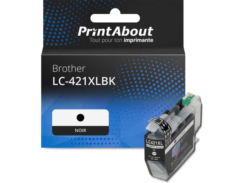 Cartouche d'encre Brother LC-421XLBK - Noir - Grande capacité