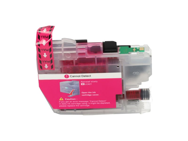 Cartucho compatible Brother LC-421XLM - Magenta - Alta capacidad