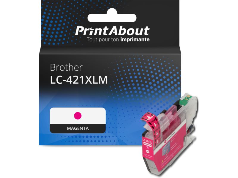 Cartouche compatible Brother LC-421XLM - Magenthe - Grande capacité