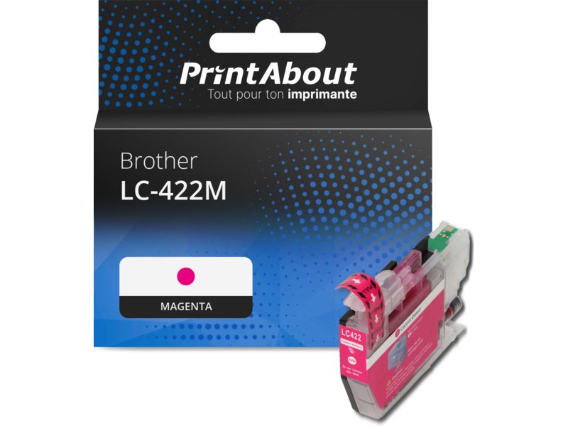 Cartucho de tinta Brother LC-422M Magenta por PrintAbout