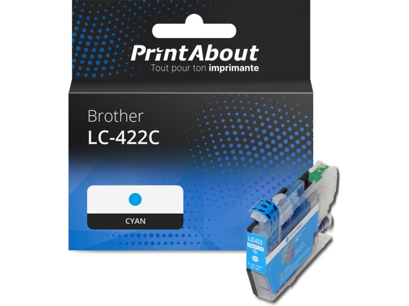 Brother LC-422C Cyan Cartridge by PrintAbout