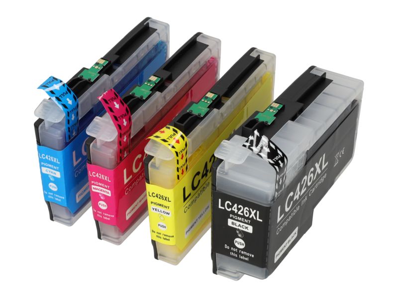 Cartucho compatible Brother LC-426XLVAL - 4 colores - Alta capacidad - Multipack