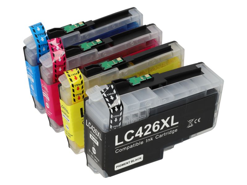 Cartucho compatible Brother LC-426XLVAL - 4 colores - Alta capacidad - Multipack