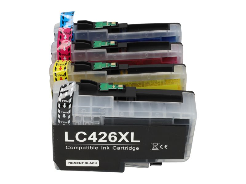 Cartucho compatible Brother LC-426XLVAL - 4 colores - Alta capacidad - Multipack