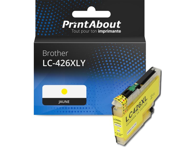 Brother LC-426XLY Compatible Cartridge - Yellow - High Capacity
