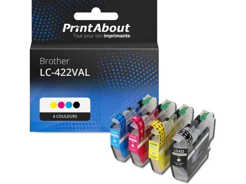 Brother LC-422VAL Compatible Cartridge - 4 Colors - Multipack