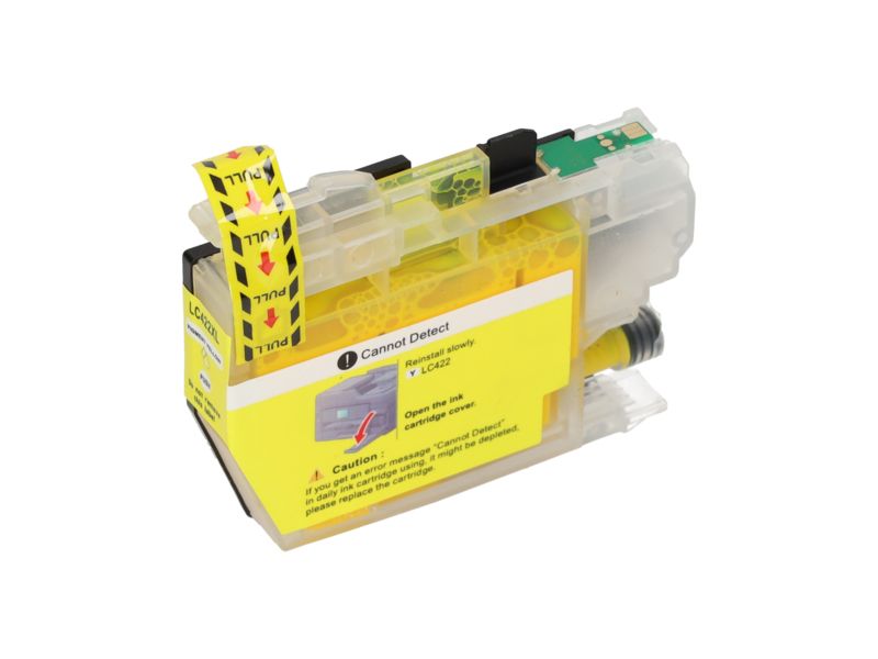 Cartucho compatible Brother LC-422XLY - Amarillo - Alta capacidad