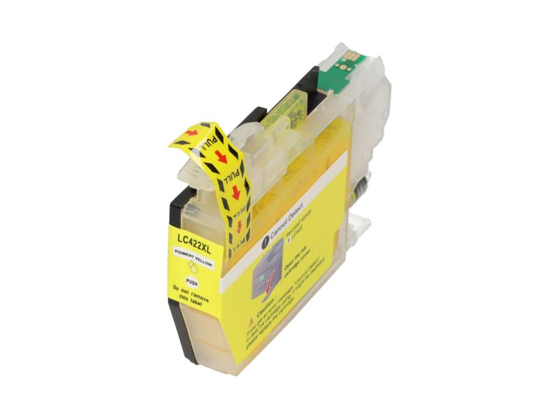 Cartucho compatible Brother LC-422XLY - Amarillo - Alta capacidad