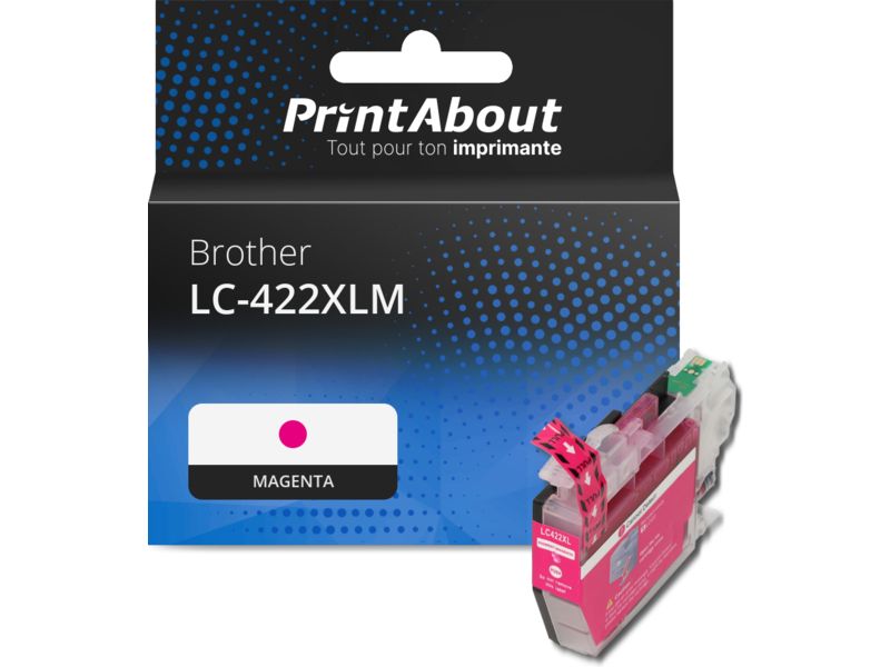 Cartucho de tinta Brother LC-422XLM Magenta - Alta capacidad