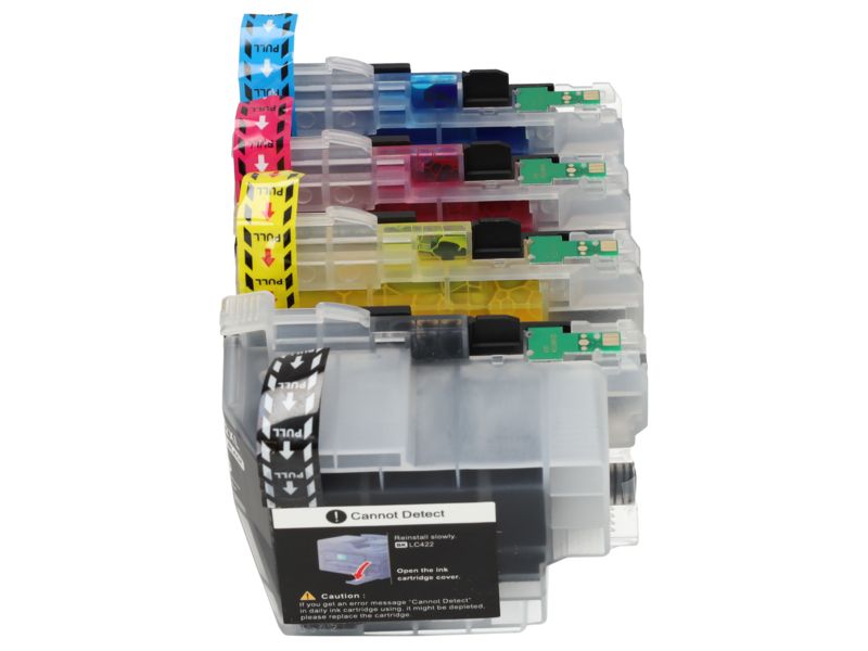 Cartucho compatible Brother LC-422XLVAL - 4 colores - Alta capacidad - Multipack por PrintAbout
