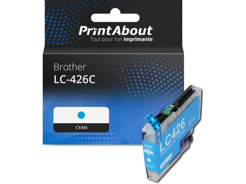 Brother LC-426C Cyan Ink Cartridge by PrintAbout