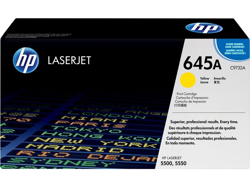 Cartouche tonère HP 645A Jaune (C9732A)