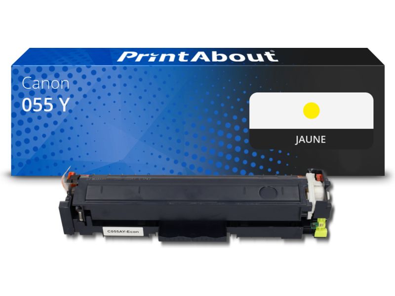 Toner compatible Canon 055 Y Amarillo (Marca PrintAbout)