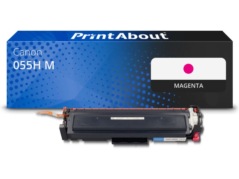 Toner compatible PrintAbout Canon 055H M - Magentha - Grande capacité