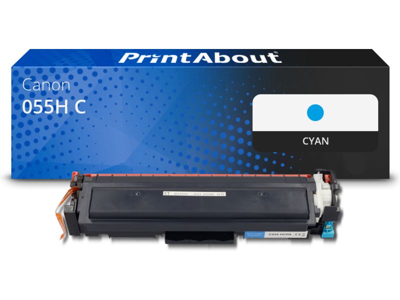 Toner Canon 055H C, Cian, Alta Capacidad - PrintAbout