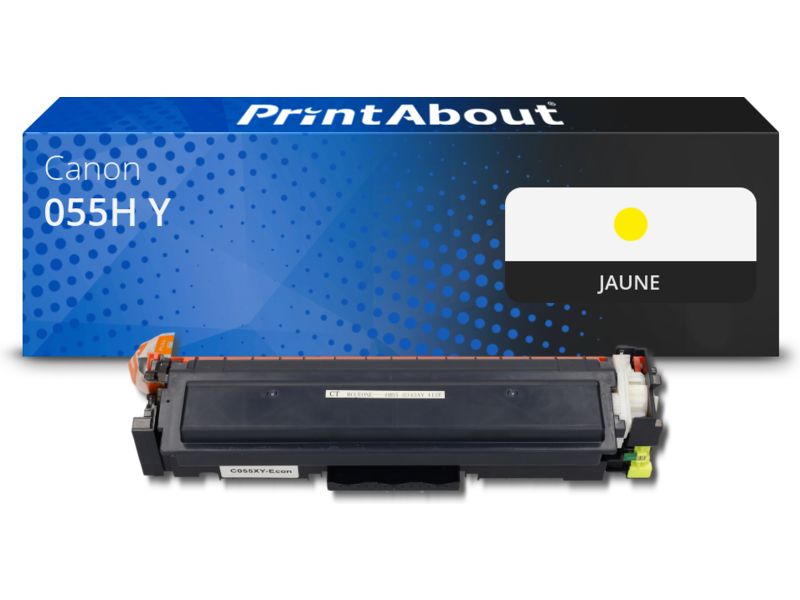 Toner Canon 055H Amarillo - Alta capacidad (marca PrintAbout)