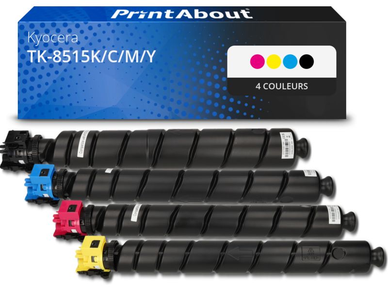 Kyocera Compatible Toner TK-8515K/C/M/Y 4-Color Multipack by PrintAbout