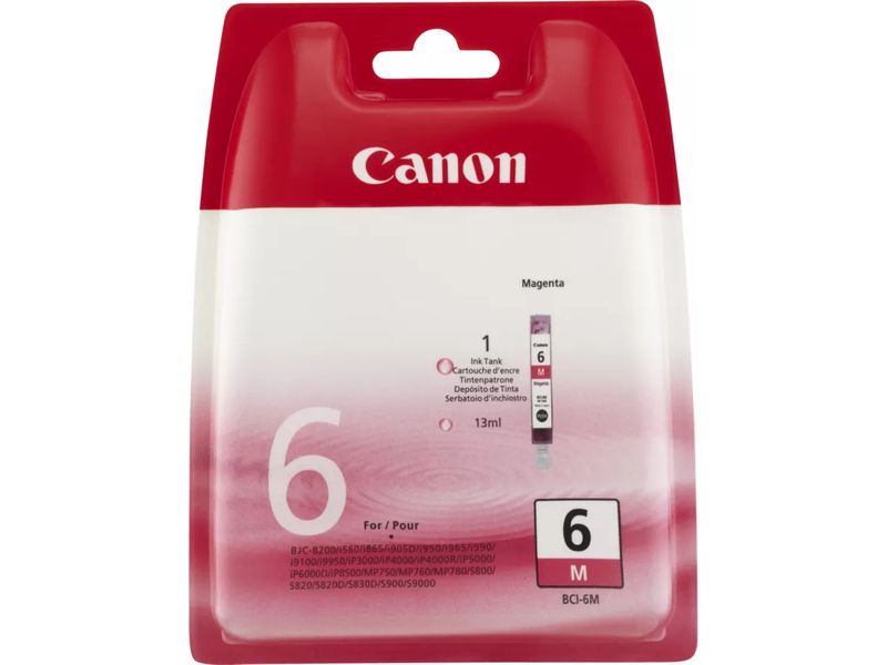 Carta de tinta Canon BCI-6M Magenta