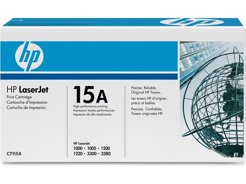 Cartouche de toner HP 15A Noir (C7115A)