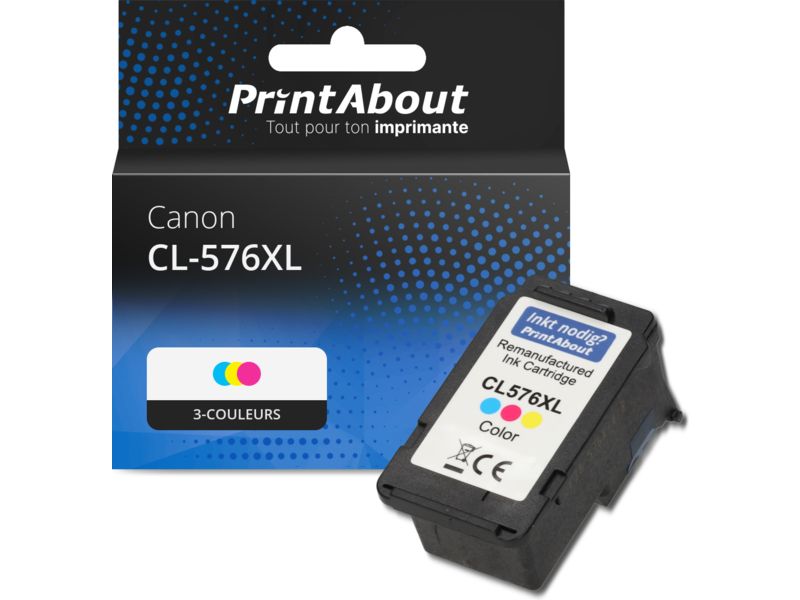 Cartucho de tinta compatible Canon CL-576XL - 3 colores - Alta capacidad