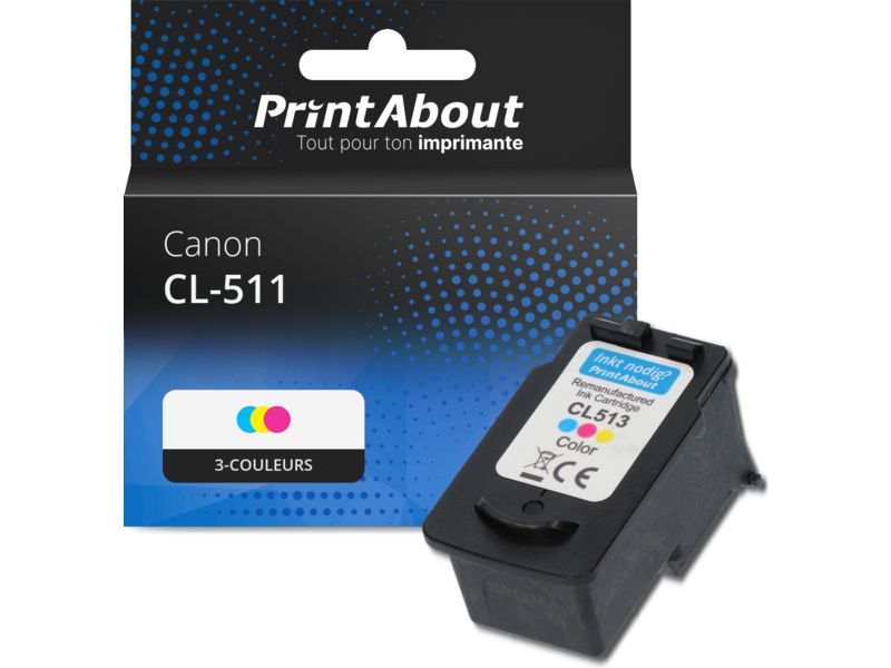 Canon CL-511 Tri-Color Ink Cartridge by PrintAbout