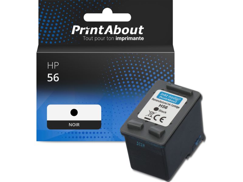 PrintAbout HP 56 Compatible Ink Cartridge - Black (C6656AE)