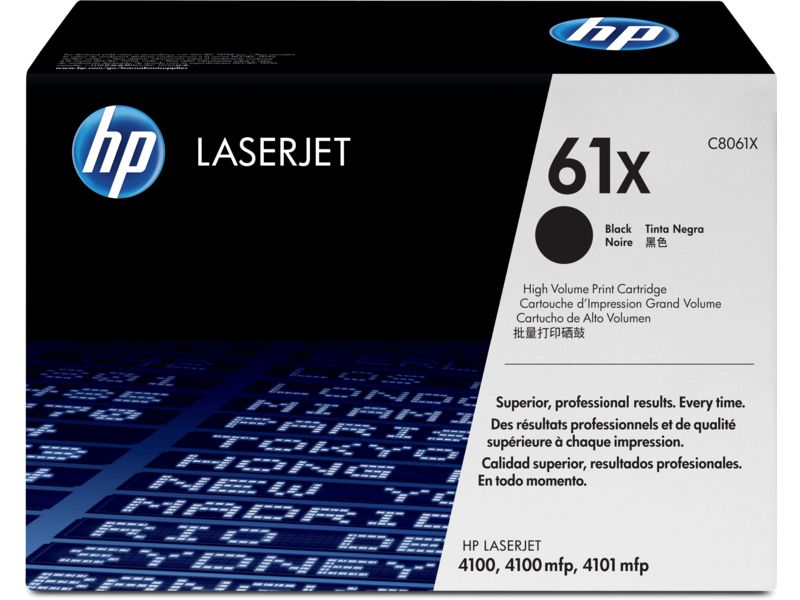 Cartouche toner HP 61X Grande Capacité Noir (C8061X)