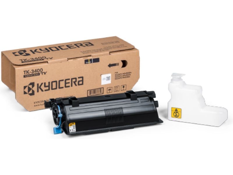 Kyocera TK-3400 Toner, Black, 12,500 Page Yield