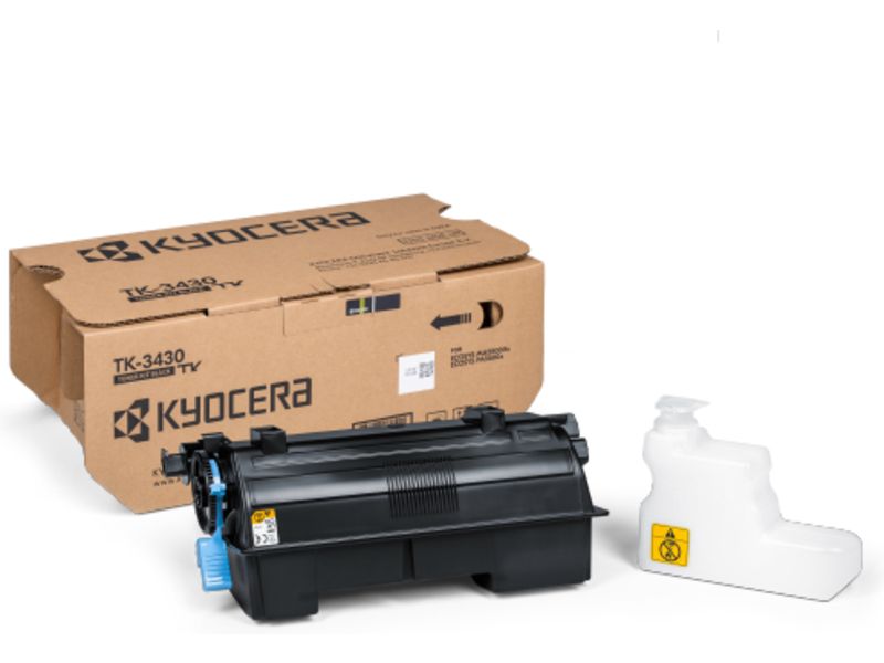 Kyocera TK-3430 Toner, Black, 25,000 Page Yield