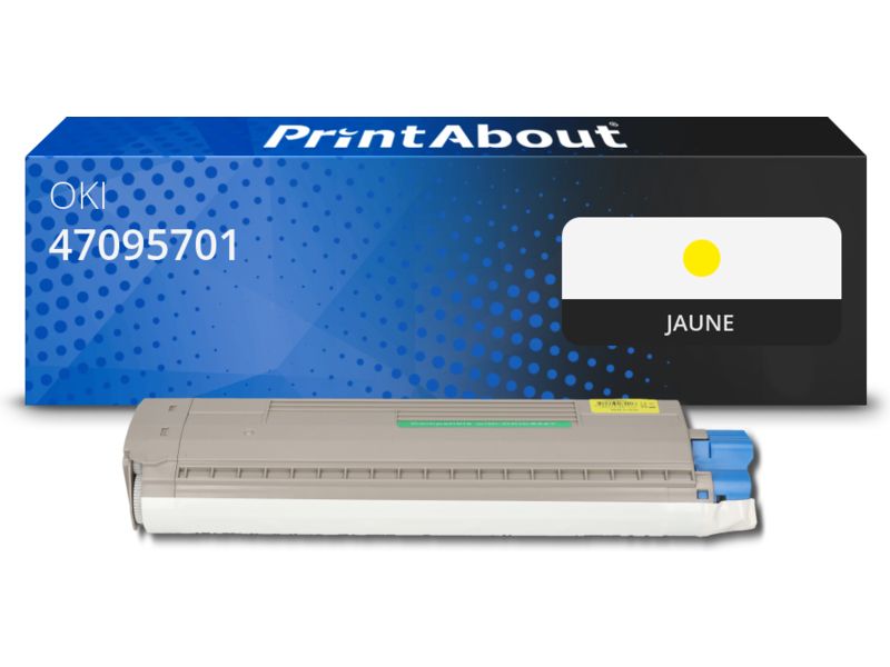 Toner compatible PrintAbout OKI 47095701 - Amarillo
