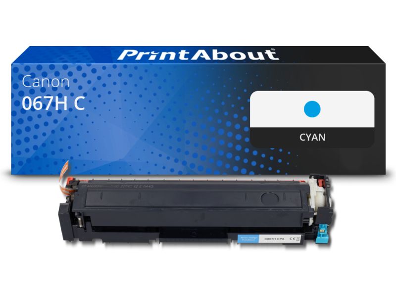 Toner PrintAbout Canon 067H C - Cyan - Grande capacité