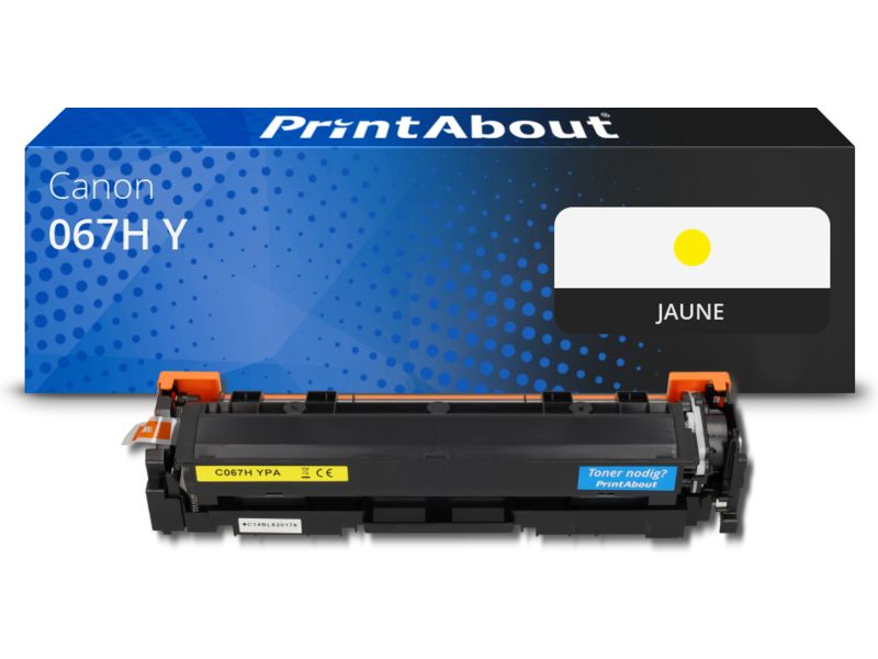 PrintAbout Canon 067H Yellow Toner - High Capacity