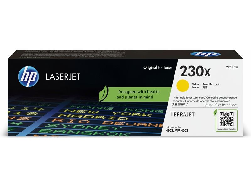 Cartouche toner HP 230X haute capacité jaune (W2302X)