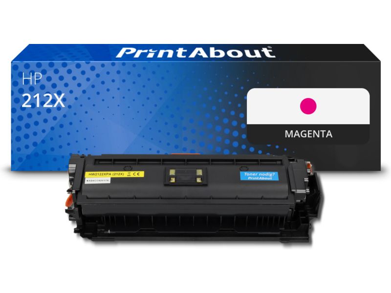 Toner PrintAbout compatible HP 212X - Magenta - Grande capacité