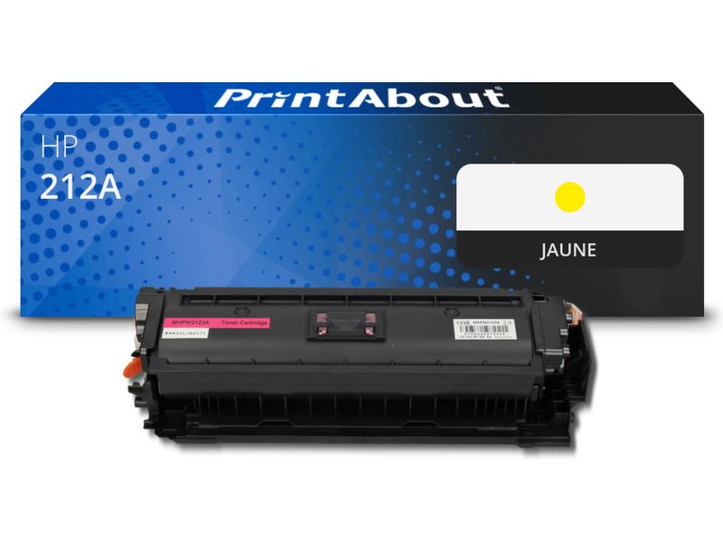 Cartouche d'imprimante compatible PrintAbout HP 212A (W2122A) Jaune