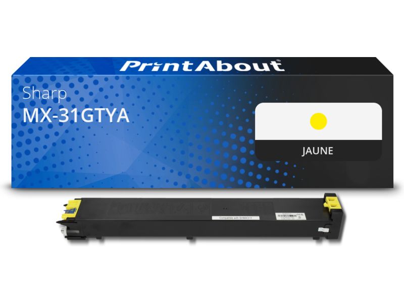 Toner compatible Sharp MX-31GTYA - Amarillo