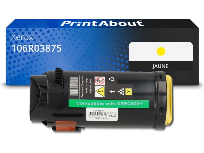 Toner Xerox Compatible - Jaune - Très Grande Capacité (106R03875)